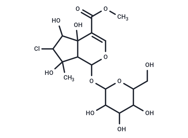 Cyclopenta[c]pyran-4-carboxylicacid, 6-chloro-1-(b-D-glucopyranosyloxy)-1,4a,5,6,7,7a-hexahydro-4a,5,7-trihydroxy-7-methyl-,methyl ester, (1S,4aR,5S,6R,7R,7aS)