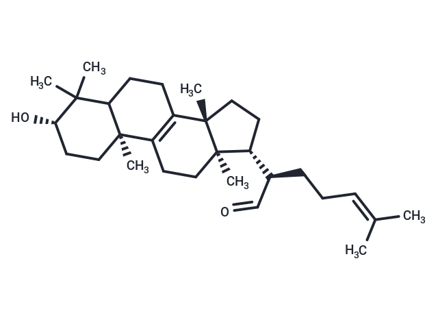 3β-Hydroxylanosta-8,24-dien-21-al