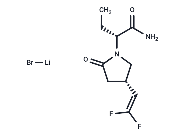 Seletracetam lithium bromide