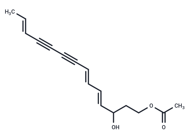 (4E,6E,12E)-3-Hydroxy-4,6,12-tetradecatriene-8,10-diyn-1-yl acetate