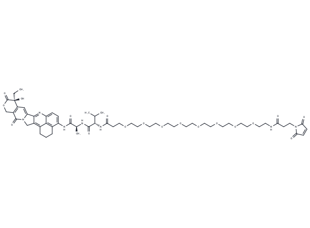 Mal-PEG8-amide-Val-Ala-(4-NH2)-Exatecan